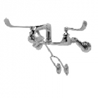 Zurn Z842D6-LSI-LVB-PE-2XT Clinical Service Sink Faucet 6in Wrist Blade Hles Bottom Brace Plain E