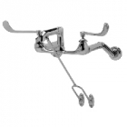 Zurn Z842D6-LSI-LVB-PE-5XT Clinical Service Sink Faucet  6in Wrist Blade Hles, Bottom Brace  Plain E