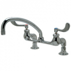 Zurn Z842J4-DM-15F Deck-Mounted Faucet  9-1/2in Tubular Spout  Wrist Blade Lever Hles.