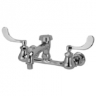 Zurn Z842Q4 Sink Faucet  6in Vacuum Breaker Spout, 4in Wrist Blade Hles  Aerated Outlet.