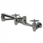 Zurn Z843K2 Sink Faucet  13in Double-Jointed Spout  Four-Arm Hles.