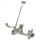 Zurn Z843M4 Sink Faucet  6in Vacuum Breaker Spout, 4in Wrist Blade Hles, Pail Hook, 3/4in Hose End