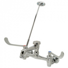 Zurn Z843M6 Sink Faucet  6in Vacuum Breaker Spout, 6in Wrist Blade Hles, Pail Hook, 3/4in Hose End