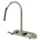 Zurn Z871C1-TWM-15F Back-Mounted Sink Faucet  8in Rigid/Swing Gooseneck Spout  Lever Hles.