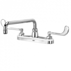 Zurn Z871H6-XL Kitchen Sink Faucet  12in Tubular Spout  6in Wrist Blade Hles. Lead-free