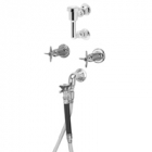 Zurn Z87302-EVB-HK-SE-SH Bedpan Washer.Concealed two valve cast brass 8in