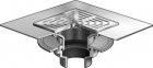 MIFAB-F1100-ZS Floor Drain Sq Strainer &amp; Elastomeric Flange  Non-Membrane Floor