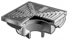 Mifab F1440-Y-Q Floor Drain W12&rdquo; Square Non Adj Tractor Grate &amp; Shallow Body