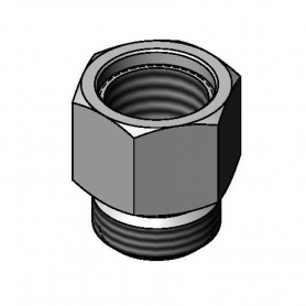 T&amp;S BRASS 000546-25 ADAPTER 3/8 FEMALE X 3/4-14 MALE
