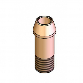 T&amp;S BRASS 001592-20 INLET SHANK TAILPIECE 1/4&quot;NPT MALE THREADS