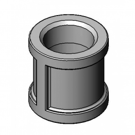 T&amp;S BRASS 004710-25 COUPLING 3/4&quot; NPT FEMALE X FEMALE (PLATED)