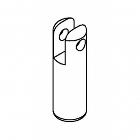 T&amp;S BRASS 004713-25 UPPER SUPPORT ROD CLEVIS 3/8-16UN FEMALE
