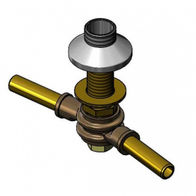 T&amp;S BRASS 005973-40 SWIVEL YOKE / RIGID OUTLET ASSY 8&quot; CENTERS