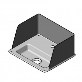 T&amp;S BRASS 010124-45 DRIP PAN ASSEMBLY W/ SPLASH GUARDS