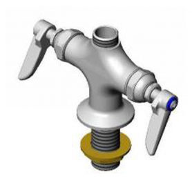 T&amp;S BRASS BASE FAUCET: SINGLE HOLE, DECK MOUNT, SWIVEL