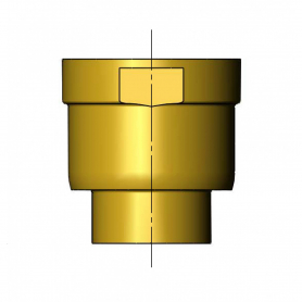 T&amp;S BRASS 015456-20 OUTLET NIPPLE (UN-PLATED)