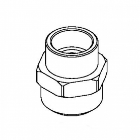 T&amp;S BRASS 016061-25 ADAPTER 9/16-24UN FEMALE X 1/2-14 NPSM MALE