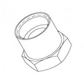 T&amp;S BRASS 016154-25 ADAPTER:7/8-20 FEMALE THREAD X 3/8&quot; NPT