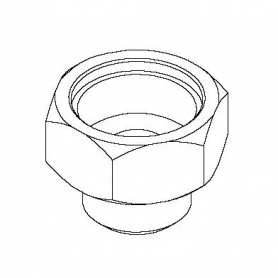 T&amp;S BRASS 016194-25 ADAPTER:7/8-20 FEMALE THREAD X 3/4-14