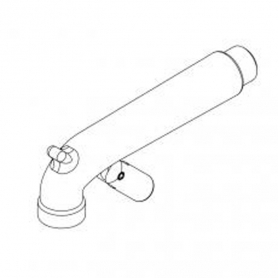 T&amp;S BRASS 016450-25 SPOUT ASSEMBLY ROUGH CHROME