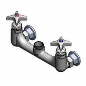 T&amp;S BRASS 017970-40 8" WALL MOUNT FAUCET INTEGRAL CHECK VALVES