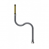 T&amp;S BRASS 019062-45 FLEX CONNECTOR HOSE M10X1.0 MALE