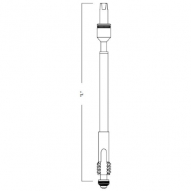 Hydrant Repair Part for WATTS* Stem,C-134* , Length 9-1/16&quot;,