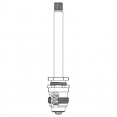 Eljer* Stem 5-1/ 16&quot; RH -Hot or Cold