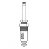 Crane* Criteron* Tub Shower Stem RH -Hot or Cold -Single Lead