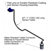 T&amp;S BRASS 5EF-0003 EQUIP SENSOR FAUCET FLAT LENS WIRE ASSEMBLY