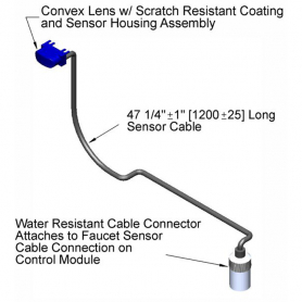 T&amp;S BRASS 5EF-0004-XL EQUIP SENSOR FAUCET CONVEX LENS WIRE ASSY