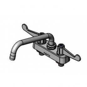 T&amp;S BRASS 5F-4CWX08 EQUIP 4INCTR DECK MOUNT WORKBOARD FAUCET