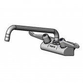 T&amp;S BRASS 5F-4WWX12 EQUIP 4IN WALL MOUNT FAUCET
