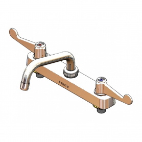 T&amp;S BRASS 5F-8CWX06 EQUIP 8&quot;CTRSDECK MT WORKBOARD FCT