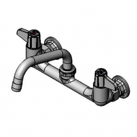 T&amp;S BRASS 5F-8WLS06 EQUIP 8&quot; WALL MOUNT FAUCET 8&quot; SWING NOZZLE