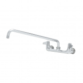 T&amp;S BRASS 5F-8WLX18 EQUIP FAUCET WALL MOUNT 8IN CTRS