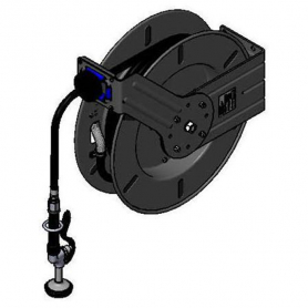 T&amp;S BRASS 5HR-242-01 EQUIP OPEN HOSE REEL POWDER COATED STEEL