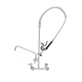 T&amp;S BRASS 5PR-8WLS12 EQUIP 8IN WALL MOUNT PRE-RINSE UNIT CERAMIC