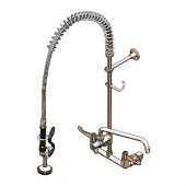 T&amp;S BRASS 5PR-8WWS12 EQUIP 8IN WALL MOUNT PRE-RINSE UNIT CERAMIC