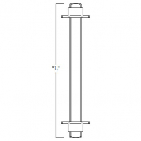 Hydrant Repair Part for J.R.SMITH*Actuator Rod,Length 18-3/8&quot;