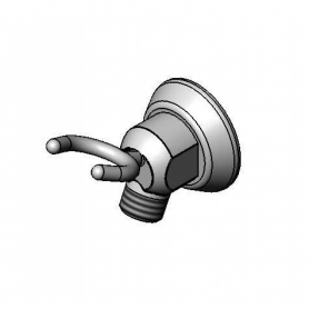 T&amp;S BRASS B-0104-A WALL HOOK: 3/8&quot; NPT MALE OUTLET