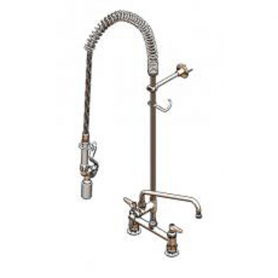 T&amp;S BRASS B-0123-12-CR-BC PRE-RINSE UNIT W/ CERAMAS WALL BRACKET