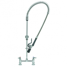 T&amp;S BRASS B-0123-BC PRE-RINSE UNIT: 8&quot;C/C DECK MOUNT