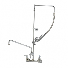 T&amp;S BRASS B-0131-ADF14-B PRE-RINSE: 8&quot; WALL MOUNT B-0107
