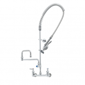 T&amp;S BRASS B-0133-18DJ-CRB EZ INSTALL PRE-RINSE 8&quot; WALL MOUNT