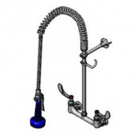 T&amp;S BRASS B-0133-CR-B08W4 EZ-INSTALL PRE-RINSE: 8&quot; WALL MOUNT