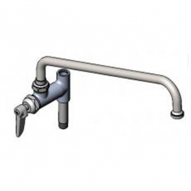 T&amp;S BRASS B-0158-CR ADD-ON FAUCET 14&quot; NOZZLE LEVER HANDLE