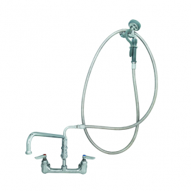 T&amp;S BRASS B-0175-CR PRE-RINSE: 8&quot; WALL MOUNT BASE CERAMAS ADF