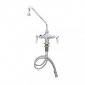 T&amp;S BRASS B-0201-02 DOUBLE PANTRY FAUCET SINGLE HOLE BASE