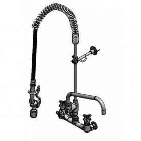 T&amp;S BRASS B-0287-427-BC BIG-FLOW PRE-RINSE UNIT 8&quot; WALL MOUNT